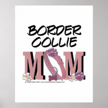 Border-Collie MAMMA Posterdruck