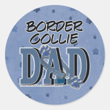 Border-Collie VATI Runder Sticker