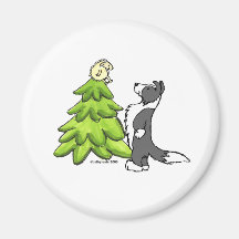 Border-Collie-Weihnachten Magnets