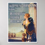 Borgen Sie mehr Bücher Plakate