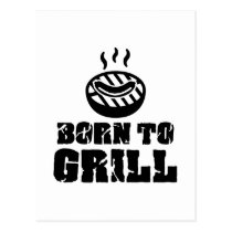 Born to grill postkarten