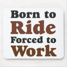 born to ride mauspad