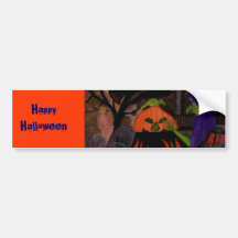 Böse Hexe von Halloween Auto Aufkleber