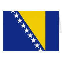 Bosnien-Herzegowinaflagge Notecard Karte
