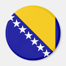 Bosnien-HerzegowinaQualitäts-Flagge Kühlschrankmagnete