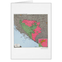 Bosnien u. Hercegovina Karte - 1995