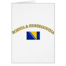 Bosnien und Herzegowina Fußballentwurf Grußkarte