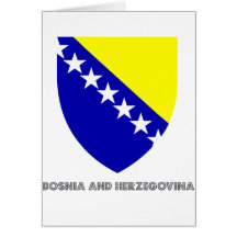 Bosnisches Emblem Grußkarte