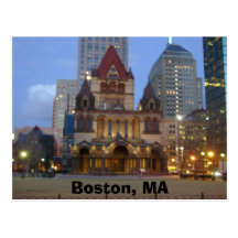 Boston, MA Postkarte