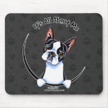 Boston Terrier, das ganz ungefähr ich sein ist Mousepads