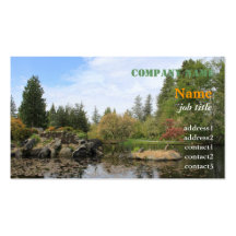 Botanischer Garten des Sommers in Vancouver Visitenkarte