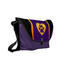 Bote-Tasche des Goldherz-und -tatzen-Druck-null Kuriertaschen