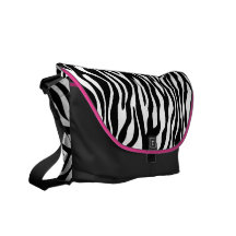 Bote-Tasche des Zebra-Druck-| Kuriertasche