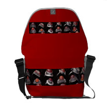 Bote-Tasche, karminroter roter Schmuck, roter Hint Kuriertaschen