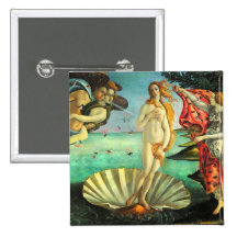 Botticelli Geburt von Venus Button