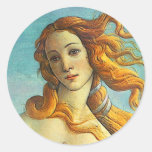 Botticelli Geburt von Venus Runder Aufkleber