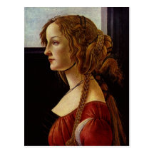 Botticelli, Sandro Portr? t der Simonetta Vespucci Postkarten