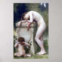 Bouguereau - Douleur d'Amour Plakat