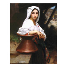 Bouguereau italienisches Mädchen, das Wasser-Einla