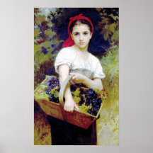 Bouguereau - Vendangeuse Plakate