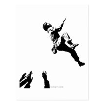 Bouldering Grafik Postkarte
