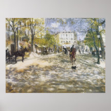 Boulevard in Paris, Jean-François Raffaelli Posterdrucke