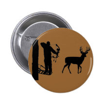 Bowhunter in den Treestand Schießen-Rotwild Button