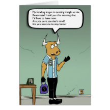 Bowling League Night - Passive Aggressive Card