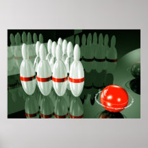 Bowling Posterdruck