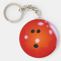 Bowlings-Ball Keychain Schlüsselband