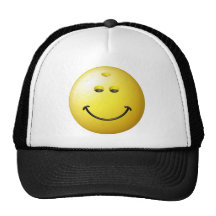 Bowlings-Ball-Smiley Baseballmützen