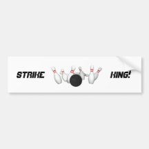 Bowlings-Ball u. Stifte: Modell 3D: Auto Sticker