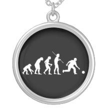 Bowlings-Evolution von Mann zu Bowler Halskette