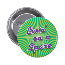 Bowlings-Knopf: Livin auf einer Reserve Anstecknadelbutton