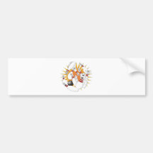 Bowlings-Stiftstreik-Cartoon Autosticker