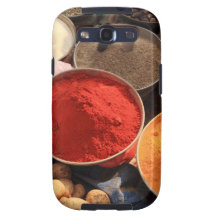 Bowls of cooking spices in Indian market Samsung Galaxy S3 Case