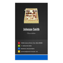 Box of Chocolate - Chocolatier Creative Innovative Business Card Templates