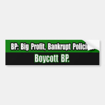 Boykott BP-Autoaufkleber
