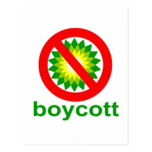 Boykott BP Postkarte