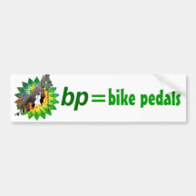 BP = Fahrradblumenblätter Auto Aufkleber