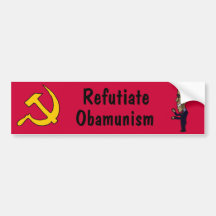BR Refutiate Obamunism Autoaufkleber