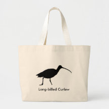 Brachvogel-Silhouette Tasche