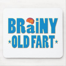 Brainy alte Furz Mauspads