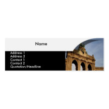 Brandenburger Tor-Profil-Karte Visitenkartenvorlagen