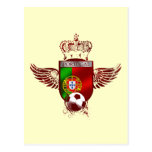 Brasão de Futebol Fás Portugueses Postkarte