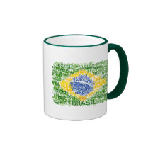 Brasilianische Flagge - Textbrasilien Teehaferl
