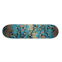 Brasilianischer Innenwasserfall, gemischte Medien, Individuelle Skatedecks