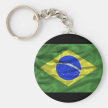 Brasilien-Flagge Keychain Schlüsselband