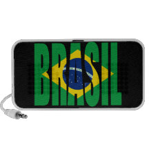 Brasilien-Flaggen-Gekritzel-Lautsprecher