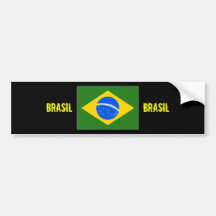 Brasilienmittelflaggen-Autoaufkleber